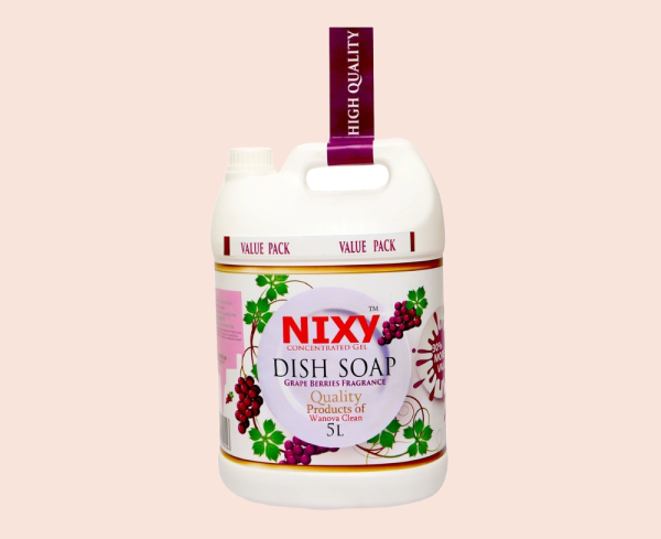 NIXY Dishwash Gel - Grape Berry Fresh - 5 L