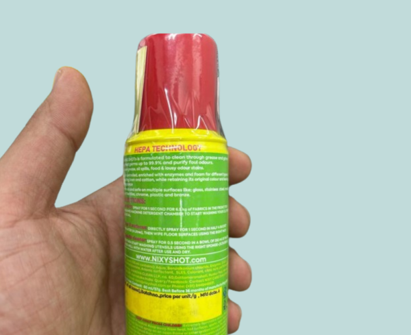 Nixy Shots Spray- Laundry detergent, Floor Cleaner and Utensils Cleaner (Multi Task cleaner) - Citrus Lemon Fresh - Queen Size (RedCap)